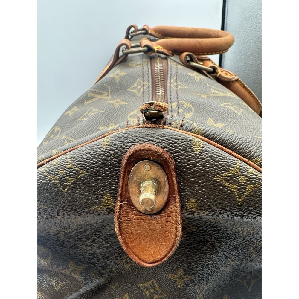 Louis Vuitton Keepall 45 Monogram Canvas Brown Travel Bag Vintage Duffle - Picture 9 of 16